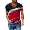 Men's T-Shirts Mens Leopard T Shirts Summer Street Personality Cross V Neck White Long Sleeve Shirt Tee For MenMen's Men'sMen's