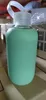 16oz 500 ml Cam Su Şişesi Tumbler Yaz Süt Bulaşık Makinesi Güvenli Çıkarılabilir Silikon Kol BPA Ücretsiz Bardaklar