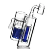 45 ° Douchekop Smedig Pijpen Boom Perc Dual Chamber Ashcatcher voor Glass Bong Oil Dab Rig Dabber Rigs