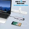 6 1 USB MacBook Pro, Hava Çok fonksiyonlu USB Tip C 4K video HDMI / RJ45 USB Hub 3.0 Adaptörü için 3.0 HUB HDMI Adaptör Liman Hub Şarj içinde