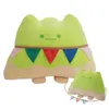 Soft Bunting Dressing Japan Mountain Cookie Man Cushion Filled Green Sofa Decor Girly For Her J220704
