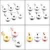 Charms Bijoux Résultats Composants Simple Métal 18Mm Gingembre Snap Bouton Base Pendentif Pour Diy Snaps Boutons Collier E Dhad2