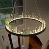 Подвесные лампы пульт дистанционное управление современные хрустальные светодиодные светильники Золотые черные промышленные лампы светильника подвеска айсберг