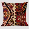 Oreiller/décoratif bohème jeter des oreillers cas turquie Style persan lin tapis peinture couverture pour canapé-lit décor à la maison taies d'oreiller