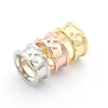 Diamant-Ring, modischer Gold-Silber-Ring für Herren und Damen, Designer-Ringe, hochwertiger Titan-Stahl-Schmuck, 1 cm