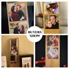 Custom Frames Vintage Wooden Po Frames Home Decor Personalized Printed Pos Couple Wedding Anniversary Romantic Gifts 220623