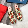 Heren Loafers Schoenen Princetown Fashion Printing Mules Slides Slippels Flats Chain Ladies Casual schoenen Women Men Men Bont Slippers US 5-12 NO14