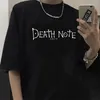 Japanese Anime Tshirt Death Note T Shirt Men Kawaii Cartoon Summer Tops Misa Amane Graphic Tees Harajuku Unisex Tshirt Male 220526