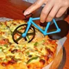 Pizzaschneider Edelstahl Fahrradform Rad Fahrrad Roller Pizza Chopper Slicer Pizza Schneidemesser Küchenwerkzeuge