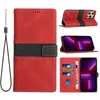 Grid Hit Hybrid Color Leather Wallet Cases For Iphone 15 14 13 Pro Max 2 11 XR 8 7 Plus Credit ID Card Slot Cash Pocket Flip Cover Business Book Fashion Phone Pouch Strap