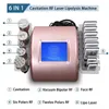 Multifunction vacuum cavitation slimming system technology machine with RF lipo laser liposcuption radio frequency equipment