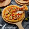 Chêne Pizza Pizza Plateau en bois Boîte à couper le souffle French Frie Poulet Frie Assiette japonaise Custom 220621