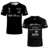 2022 Alfa Romeo T Shirt Formula 1 F1 Takım Araba Yarışı 3D Baskı Erkek Kadın Moda O-Boyun Çocuklar Tees Jersey Tops