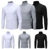1pc Fashion Men's Sweater Solid Color Slim Elastic Thin T-Shirt Men Spring Herfst gebreide trui Keep Jumper Warm L220730