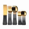 Dinnerware Sets Silver Cutlery Set Stainless Steel Tableware Forks Spoons Knifes 20 Pcs Full DropDinnerware