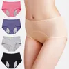 3pcs/conjunto de calcinhas menstruais à prova de vazamento Intimadas mulheres Período de roupas íntimas sexy calcinha fisiológica Plus Tamanho Briefes à prova d'água L a 8xl Tamanho