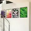 Pegatinas de pared planta flor pegatina sala de estar dormitorio decoración arte moderno Mural decoración del hogar pared