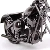 Motorcycle Shaepe Ornament Hand Mede Metal Iron Art Craft For Home Living Room Decoration Supplies Kids Gift C0411