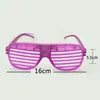 Mode LED Lunettes Lumineuse Clignotant Volets Forme Lunettes LED Flash Lunettes Lunettes De Soleil Danses Fête Fournitures Festival Décoration B1006