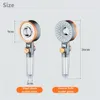 Double Sided Shower Head Rainfall Bathroom 3 Modes ABS Round Chrome Water-Saving Nozzle G1/2 Wall Mounted Adjustable 220401