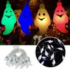 Strings Halloween LED Flashing Light Hanging Ghost Party Dress Up Glowing Wizard Hat Lamp Horror Props Home Bar DecorationLED StringsLED