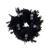 Decorative Flowers & Wreaths Fancy Halloween Wreath Decoration Home Decor For Door Spooky Feather With Eye Ball Ornaments Front DoorDecorati