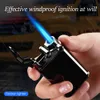 Portable Unusual Torch Lighters Open Flame Grinding Wheel Lighter Windproof Cigar Butane Gas Lighter