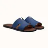 المصمم رجال النعال Sanals Izmir Summer Summer Luxury Shoes for Calfskin Leather Slip on Conferen