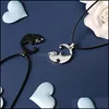 Anhänger Halsketten Anhänger Schmuck Großhandel Mode Valentinstag Geschenke Puzzle Halskette Edelstahl Katze Herzform Paar Drop Lieferung