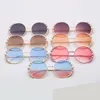 Óculos de sol redondos de luxo feminino pérola designer senhora óculos de sol 2022 moda verão tonsóculos de sol