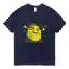 Men's T-Shirts Shrek Is Love Life Print T Shirt Men Women Summer Cotton Oversized Comfortable T-shirt Trendy Fashion Short Sleeve TeesMen's