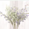 Dekoratif Çiçek Çelenkleri Lüks Babysbreath Çim Plastik Yapay Ev Bahçe Dekorasyonu Beyaz Sahte Bitkiler Plante Arfielle Flores