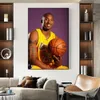 Zwarte mamba mentaliteit posters muur kunst basketbal legende speler canvas print schilderijen foto voor thuiswanddecoratie