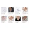 S925 Sterling Silver Necklace Sparkling Clavicle Chain Choker for Women Wedding Party Fine Jewelry Accessories