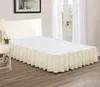 Bed Skirt with Bed Surface Matress Cover Twin /Full/ Queen/ King Size 35cm Height Home el Use Grey White Beige Bed Skirts 220623