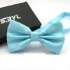 Bow Ties 2022 Fashion Solid Polyester Tie Bowtie For Men Butterfly In Gift Box Pakket Wedding Fier22