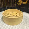 Dinnerware Sets Bamboo Steamer Basket Steaming Rack One Layer Rounded Dumpling Bread Chinese Cookware Kitchenware Tools 1pcsDinnerware Dinne