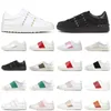 new arrival spikes dress casual shoes 2022 mens women leather trainers white black red rivet shoes open low sports fashion designer sneakers size 35-46