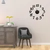 Horloges murales Horloge Miroir Autocollants Creative DIY Amovible Art Decal Sticker Home Decor Living RoomWall