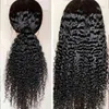 13x4 Kinky Curly Lace Front Perruques de Cheveux Humains Frontale 220622