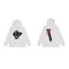 Hommes Big v Hip Hop Stylist Hoodies Haute Qualité À Manches Longues Vlones À Capuche Hommes Femmes Sweats Ow of Pa Blanc Essential Tech FleeceF913