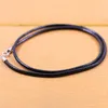 Цепи простая плетеная веревочная цепь с настоящим серебряным ожерельем из пряжки S925 Стволы