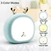 Cute Night Light Deer Bunny Nursery Light for Kids Baby Rechargeable Touch Control 3 Brightness Adjustable Table Bedside Lamp