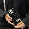 Crocodile Mönster Rhinestone Card Phone Case för Apple 12 13Promax iPhone11 Mini Leather XS XR 8P Telefonfodral