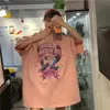 Korte Vrouw Grafische Tee vrouwen Katoenen T-shirt Harajuku Kleding Koreaanse Mode Vrienden Sexy Top Retro Leuke Tops voor Meisjes Y2k