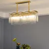 Living room chandelier Lamp post modern minimalist atmosphere room bedroom light luxury designer crystal glass chandeliers