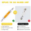 Super Bright Dimmable светодиодная стеклянная лампа R7S Cob Bulb Ceramics 78 мм 118 мм R7S Кукурузная лампа 15W 20W J78 J118 Заменить галогенные лампады H220428