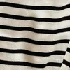 ZAAHO Autumn Winter Women Fashion Stripe T-shirt Ladies Casual O-Neck Long Sleeve Tees Loose Pullover Tops Female 220525