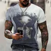Erkek Tişörtleri Yaz -Sale Metal T-Shirt 3D T Shirt Korku Tshirt Erkekler Fashion Street Hip-Hop Stil Üstleri Tees 2022Men's