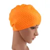 Casquettes imperméables en silicone protègent les oreilles cheveux longs sport piscine chapeau bonnet de natation taille libre pour hommes femmes adultes 220621